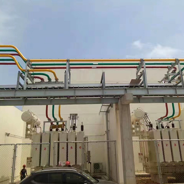 管型母線安裝現(xiàn)場(chǎng)